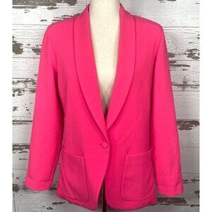 AMANDA UPRICHARD Shawl Collar Blazer Bright Pink S NWOT
